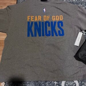 Fear Of God NBA Collection Limited Edition New York Knicks T-Shirt Size M